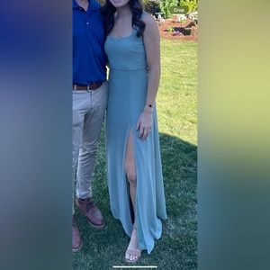 Remarkable Arrival Sage Brush Sleeveless Maxi Dress